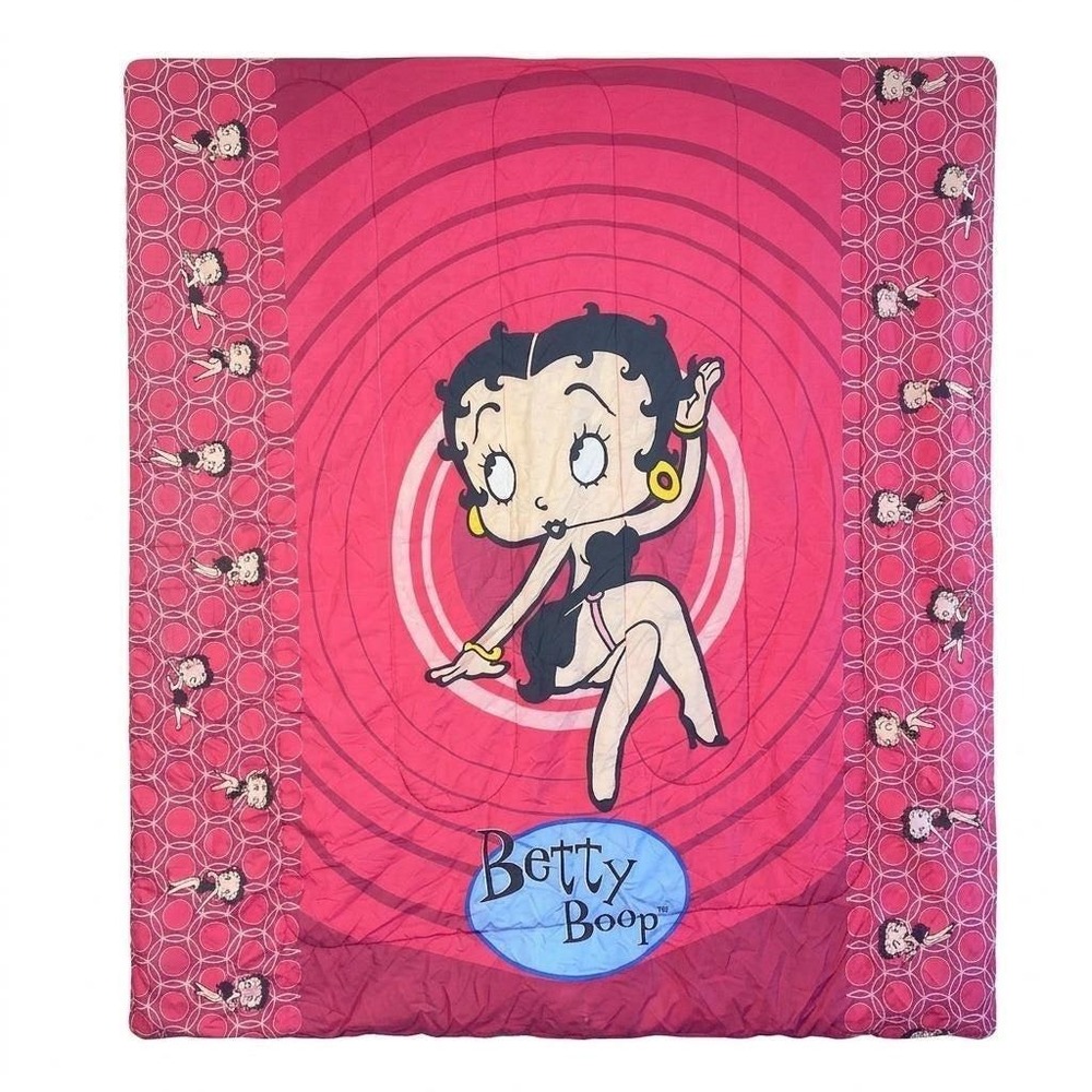Betty Boop Vintage Comforter Bedding Reversible Cartoon Pop Art Kitsch Pin up